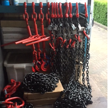 Kettingwerk van Hooijmeijer in de werkplaats